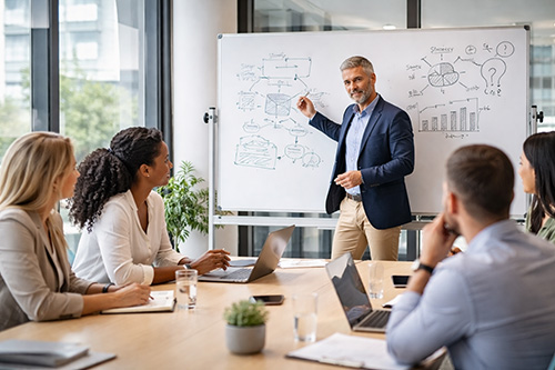 Leaders can reduce uncertainty by treating decision-making like a teaching process: gather insights, challenge biases, and present ideas to invite team input. This approach turns data into shared understanding and more confident, aligned decisions.