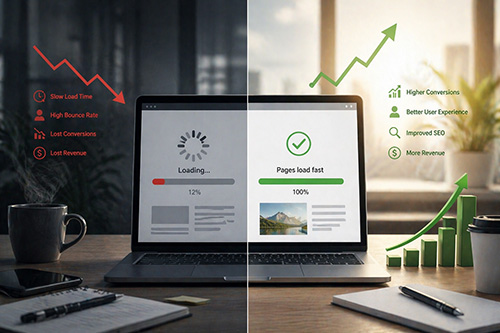 Website speed is not a technical detail—it’s a direct driver of revenue, marketing efficiency, and customer perception. Faster performance improves conversions, lowers acquisition costs, and strengthens competitive positioning.