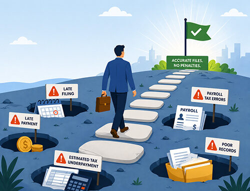 Tax penalties are one of the most common — and preventable — risks small business owners face during filing season.